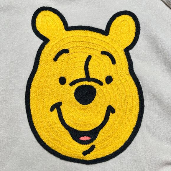 Winnie The Pooh | Unisex | Disney Yarn Knit Appliqué Sand Fleece Hoodie | Sz XL - Picture 8 of 13